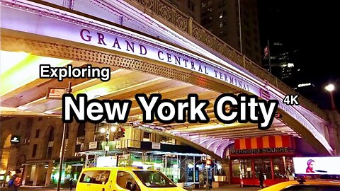 Walking Manhattan New York City 4K - Grand Central Terminal Midtown Manhattan 4K