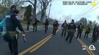 New police body camera video shows confrontational Jayland Walker protest