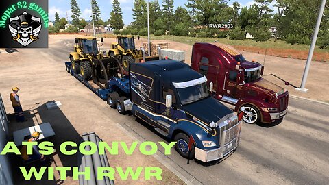 Convoy with RWR hailing heavy equipment from Helena Montana to Bozeman Montana.