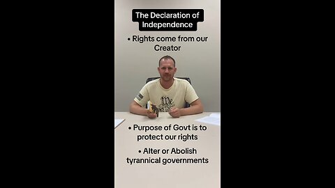 Declaration of Independence in 15 seconds