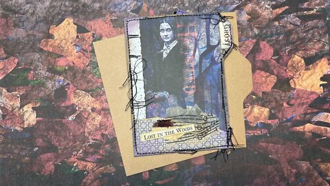 Part #1 Spooky Past File Tab Mini Hinge Journal