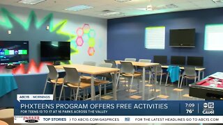 PHXTeens program offers free activities