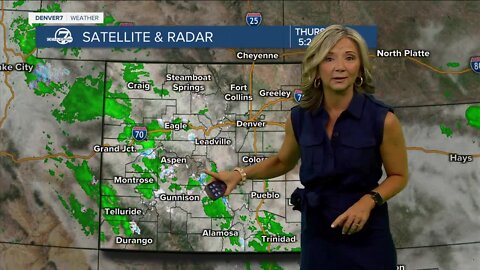 A better chance of storms and showers develop Thursday afternoon and evening