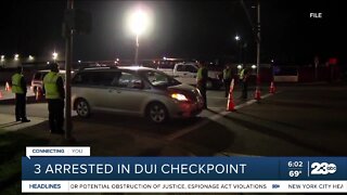 Two arrested during DUI checkpoint in Southwest Bakersfield