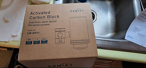 OEMIRY NSFANSI 42 Certified Faucet Water Filter, Stainless Steel Faucet Water Filter for Kitch...