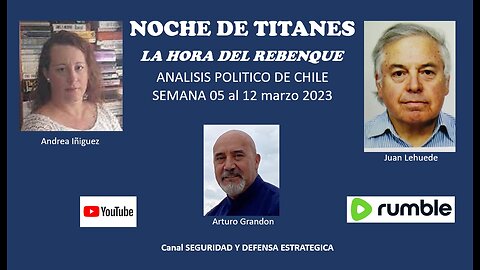 NOCHE DE TITANES... LA HORA DEL REBENQUE.. Analisis Politico Chile 05 al 12 marzo 2023