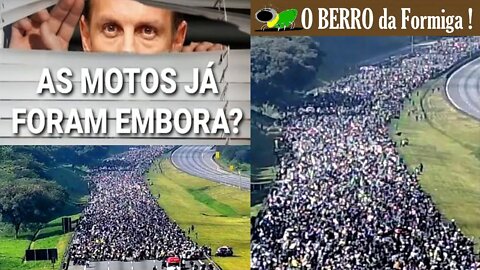 As melhores imagens aéreas da MOTOCIATA pró Bolsonaro