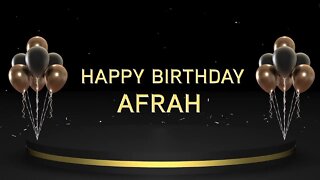 Wish you a very Happy Birthday Afrah