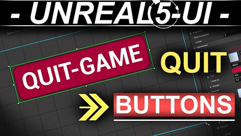 Unreal-5: UI-Menu QUIT-Button Blueprints (30 SECONDS!!)