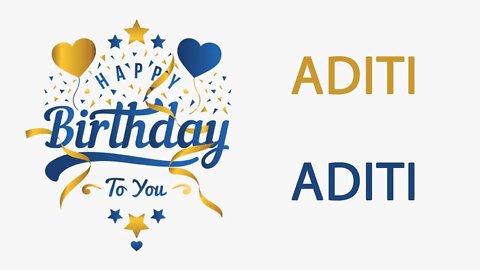 Happy Birthday to Aditi - Hindi Birthday Wish From Birthday Bash