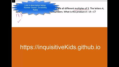 Math Olympiad for Elementary | 2014 | Division E | Contest 3 | MOEMS | 3C