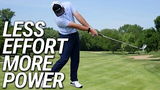 Less Effort Golf Swing For Greater Distance