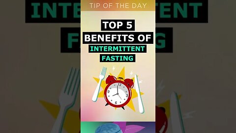 Top 5 Benefits of Intermittent Fasting #Shorts