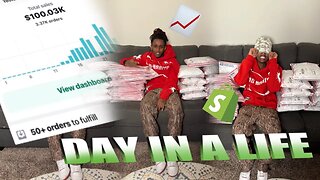 DAY IN THE LIFE OF A 6 FIGURE CLOTHING BRAND OWNER