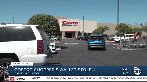 As shopper browsed at Carmel Mountain Costco, a thief went on a shopping spree