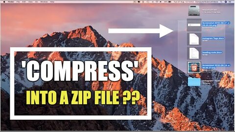 How To COMPRESS a File / Files on a Mac - Basic Tutorial | New
