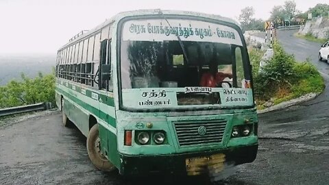 Ghat Road TNSTC Bus Dhimbam ghat road TN Bus experience driver Mass Driving at Dhimbam