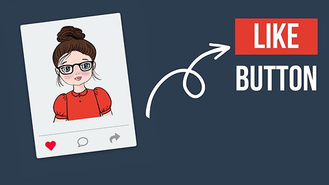 Create Like Button with HTML, CSS And JavaScript