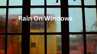 10 Hours 4k Heavy Rain sound For Deep Sleep | Rain Sounds on window glass for Night Sleeping