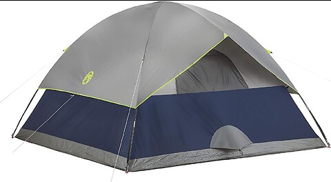 Coleman Skydome Camping Tent, 2468 Person Family Dome Tent with 5 Minute Setup, Strong Frame...