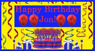 Happy Birthday 3D - Happy Birthday Jon - Happy Birthday To You - Happy Birthday Song