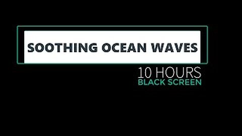 OCEAN WAVES Sounds for Sleeping Dark Screen | Sleep and Relaxation | Black Screen