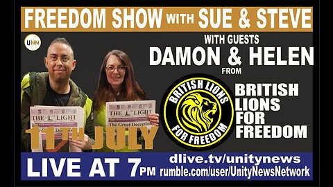 The Freedom Show with Sue & Steve - Ep 25 Damon & Helen - British Lions for Freedom