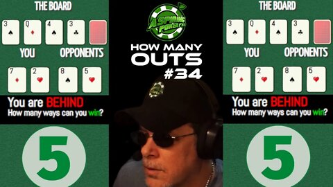 POKER OUTS QUIZ #34 #poker #pokerquiz #howmanyouts #howtoplaypoker #quiz #onlinepoker