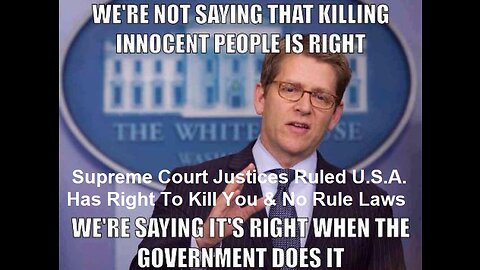Supreme Court Justices Ruled U.S.A. Has Right To Kill You And Only Vote Party Lines