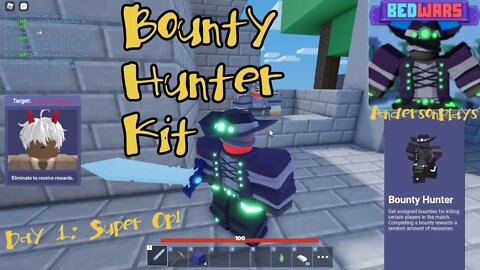 AndersonPlays Roblox BedWars 💰 [BAGUETTES + BOUNTY HUNTER] - New Bounty Hunter Kit Update