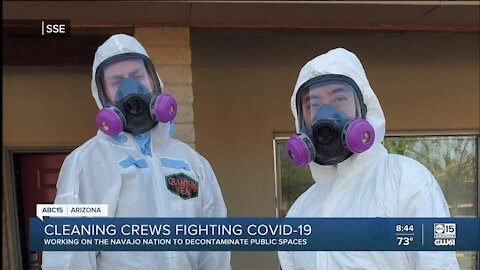 Cleaning crews fighting COVID-19
