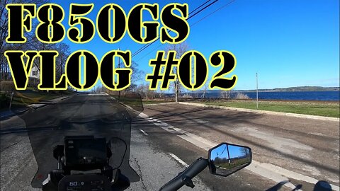 BMW F850 GS - Ride with me MotoVlog #02 the kennebecsis valley