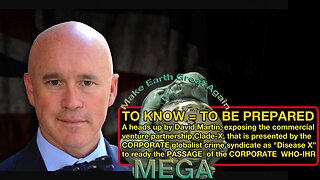 TO KNOW = TO BE PREPARED: A heads up by David Martin, exposing the commercial venture partnership Clade-X, that is presented by the CORPORATE globalist crime syndicate as "Disease X”, to ready the PASSAGE of the CORPORATE WHO-IHR