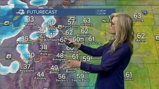 Mountain snow tonight, cooler air to start the week in Denver