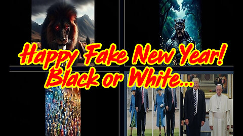Happy Fake New Year! - Again & Again - Black And or White, We Are The Human Family of Light