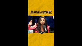 @ebonikwilliams I am not ok with our people being mediocre. 🎥 @breakfastclubam