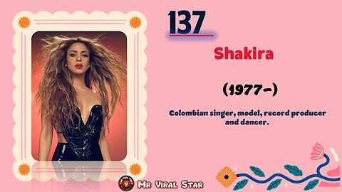 Shakira (1977– ) | TOP 150 Women That CHANGED THE WORLD | Short Biography