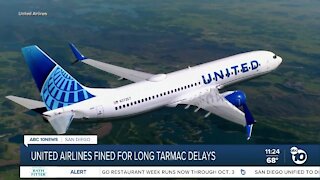 United Airlines facing fines for tarmac delays