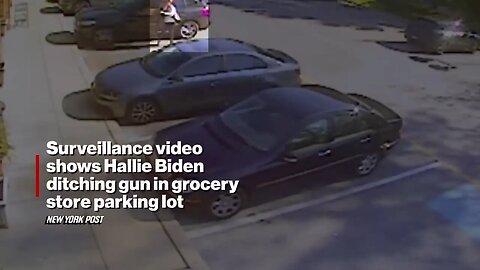 Surveillance video shows Hallie Biden ditching gun in grocery store parking lot