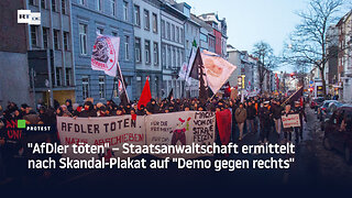 "AfDler töten" – Staatsanwaltschaft ermittelt nach Skandal-Plakat auf "Demo gegen rechts"