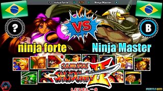 Samurai Shodown II (ninja forte Vs. Ninja Master) [Brazil Vs. Brazil]