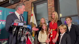 Just Gavin Newsom celebrating abortion in front of his children (Typical Liberal)