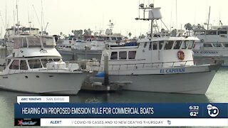 Hearing on proposed emission rule for commercial boats