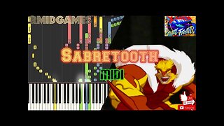 X-Men Vs Street Fighter - Sabretooth ~ Piano ( Midi )