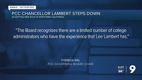 PCC Chancellor Lambert steps down for new position in Northern California