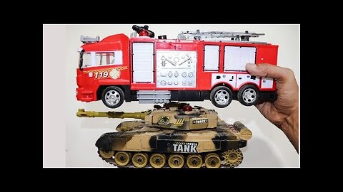 Modified Remote Control War Tank vs modified RC Truck - Chatpat toy tv
