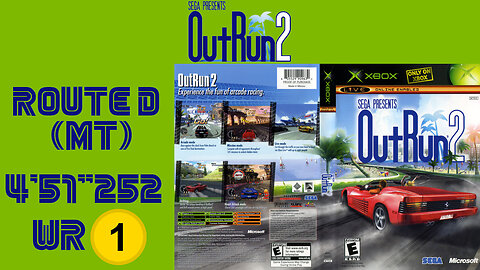 OutRun 2 [Xbox] Goal D - MT [4'51"252] WR🥇