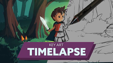 Milo: Tale of the Elder Seed Key Art Timelapse