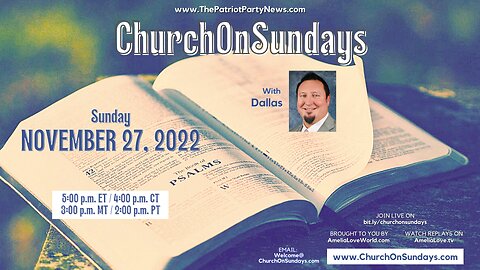 Church On Sundays, with Dallas | November 27, 2022