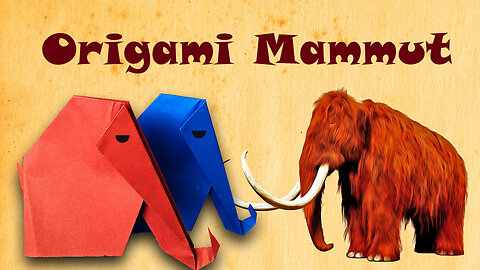 How to create diy paper craft mammut